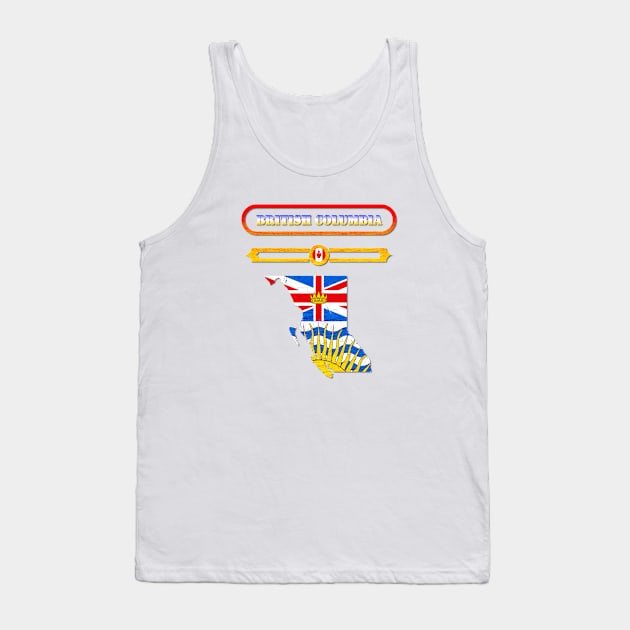 BRITISH COLUMBIA, CANADA, MAP OF BRITISH COLUMBIA. SAMER BRASIL Tank Top by Samer Brasil